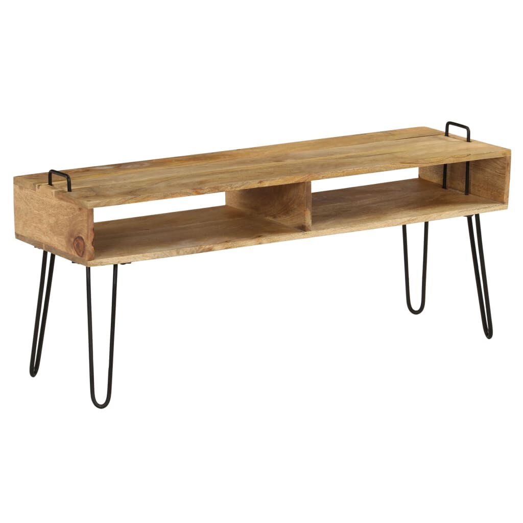 vidaXL Έπιπλο Τηλεόρασης 110 x 35 x 45 εκ. από Μασίφ Ξύλο Μάνγκο