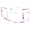 vidaXL Κρεβάτι Boxspring με Στρώμα Μαύρο 90x200εκ. από Συνθετικό Δέρμα