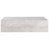 vidaXL Ράφια Τοίχου Συρτάρια 2 τεμ. Γκρι Σκυρ. 40x23,5x10 εκ από MDF