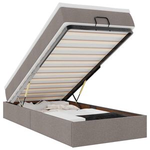 vidaXL &Omicron;&theta;&omega;&mu;&alpha;&nu;&iota;&kappa;ό &kappa;&rho;&epsilon;&beta;ά&tau;&iota; &mu;&epsilon; &sigma;&tau;&rho;ώ&mu;&alpha; Taupe 80x200cm ύ&phi;&alpha;&sigma;&mu;&alpha;