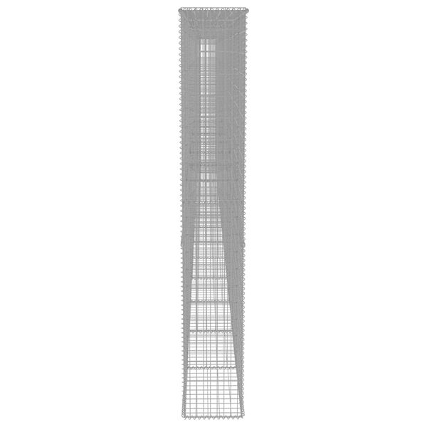 vidaXL Συρματοκιβώτιο Τοίχος 900x50x200 εκ. Γαλβαν.Χάλυβας + Καλύμματα