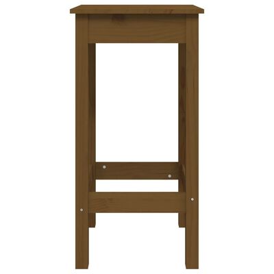 vidaXL Καρέκλες Μπαρ 2 τεμ. Καφέ Μελί 40x40x78 εκ. Μασίφ Ξύλο Πεύκου