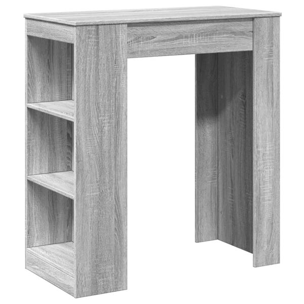 vidaXL Τραπέζι Μπαρ Γκρι Sonoma 95x47x103,5 εκ. από Επεξεργ. Ξύλο