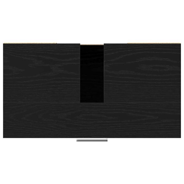 vidaXL Ντουλάπι Μπάνιου Μαύρη Οξυά 60 x 32 x 54 εκ Επεξεργασμένο ξύλο