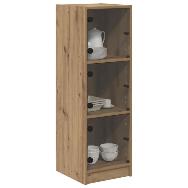 vidaXL Highboard Artisan Oak 35 x 37 x 109 &epsilon;&kappa; &Epsilon;&pi;&epsilon;&xi;&epsilon;&rho;&gamma;&alpha;&sigma;&mu;έ&nu;&omicron; &xi;ύ&lambda;&omicron;