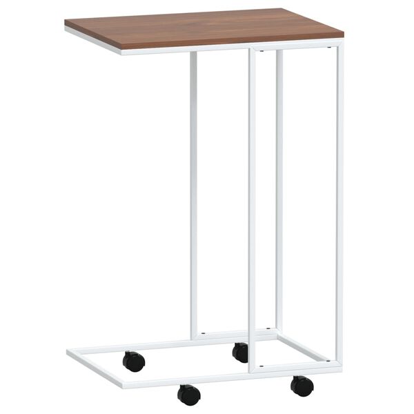 vidaXL Βοηθητικό Τραπέζι με Ρόδες Λευκό 40x30x63,5 εκ. Επεξεργ. Ξύλο