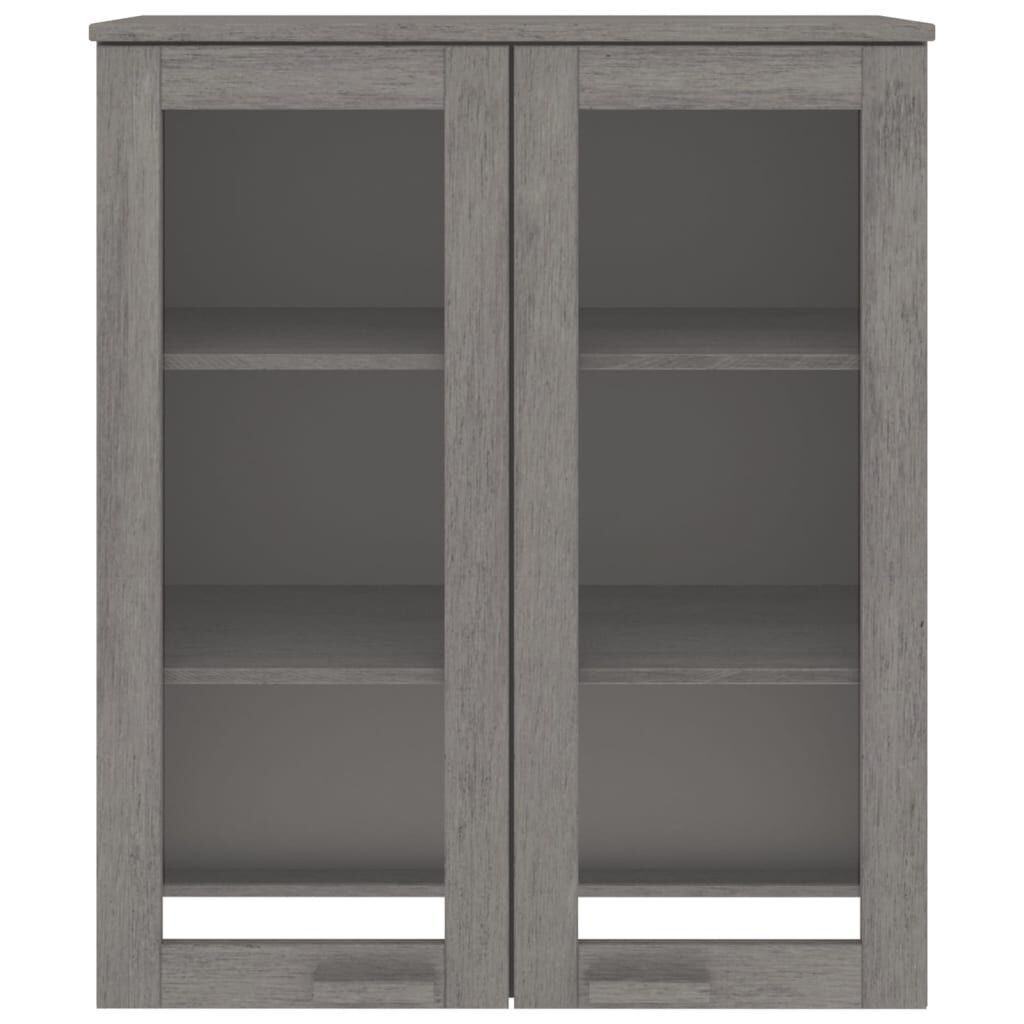 vidaXL Πάνω Μέρος Ντουλαπιού HAMAR Αν. Γκρι 85x35x100 εκ. Μασίφ Πεύκο