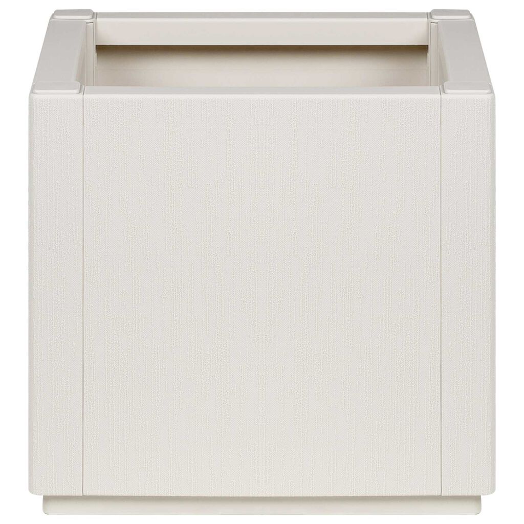 vidaXL Γλάστρα Κήπου Λευκή 36x36x35 εκ. PP