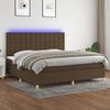 vidaXL &Kappa;&rho;&epsilon;&beta;ά&tau;&iota; Boxspring &mu;&epsilon; &Sigma;&tau;&rho;ώ&mu;&alpha; & LED &Sigma;&kappa;.&Kappa;&alpha;&phi;έ 200x200&epsilon;&kappa;. &Upsilon;&phi;&alpha;&sigma;&mu;ά&tau;&iota;&nu;&omicron;