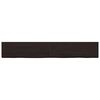 vidaXL Επιφάνεια Τραπεζιού Σκούρο Καφέ 180x40x(2-4)εκ Επεξ. Μασίφ Δρυς
