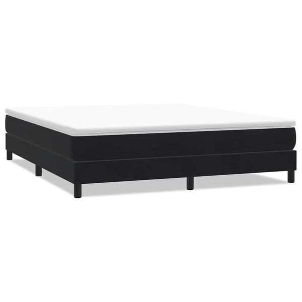 vidaXL Box Spring Κρεβάτι χωρίς στρώμα Μαύρο 180x210 cm Βελούδινο