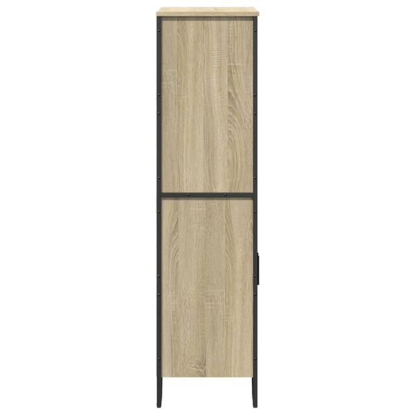 vidaXL Ντουλάπι Sonoma Δρυς 79,5x35,5x137,5 εκ. Επεξεργασμένο Ξύλο