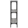 vidaXL Τραπέζι Κονσόλα Γκρι Sonoma 75x22,5x75 εκ. Επεξεργασμένο Ξύλο