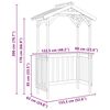 vidaXL Στέγαστρο μπάρμπεκιου Καφέ 133.5 x 63 x 200 εκ.