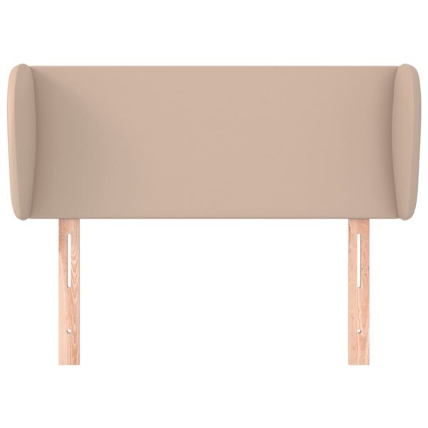 vidaXL Κεφαλάρι με Πτερύγια Καπουτσίνο 93x23x78/88 εκ. Συνθετικό Δέρμα