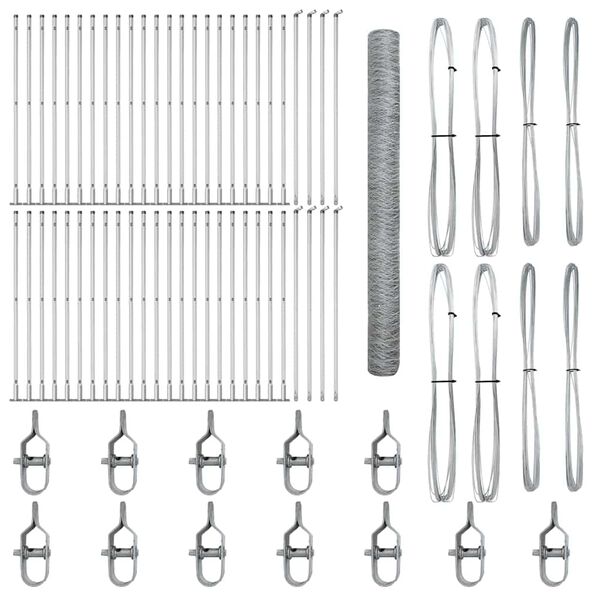 vidaXL &Sigma;&tau;ύ&lambda;&omicron;&sigmaf; &Pi;&epsilon;&rho;&iota;&phi;&rho;ά&xi;&epsilon;&omega;&nu; &Alpha;&sigma;&eta;&mu;ί 100 x 1,4 &mu; (50 mm &pi;&lambda;έ&gamma;&mu;&alpha;) &Alpha;&tau;&sigma;ά&lambda;&iota;