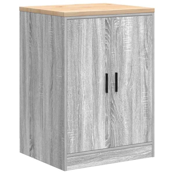 vidaXL ντουλάπι αποθήκευσης γκαράζ 60x51x85 εκ μασίφ ξύλο πεύκο
