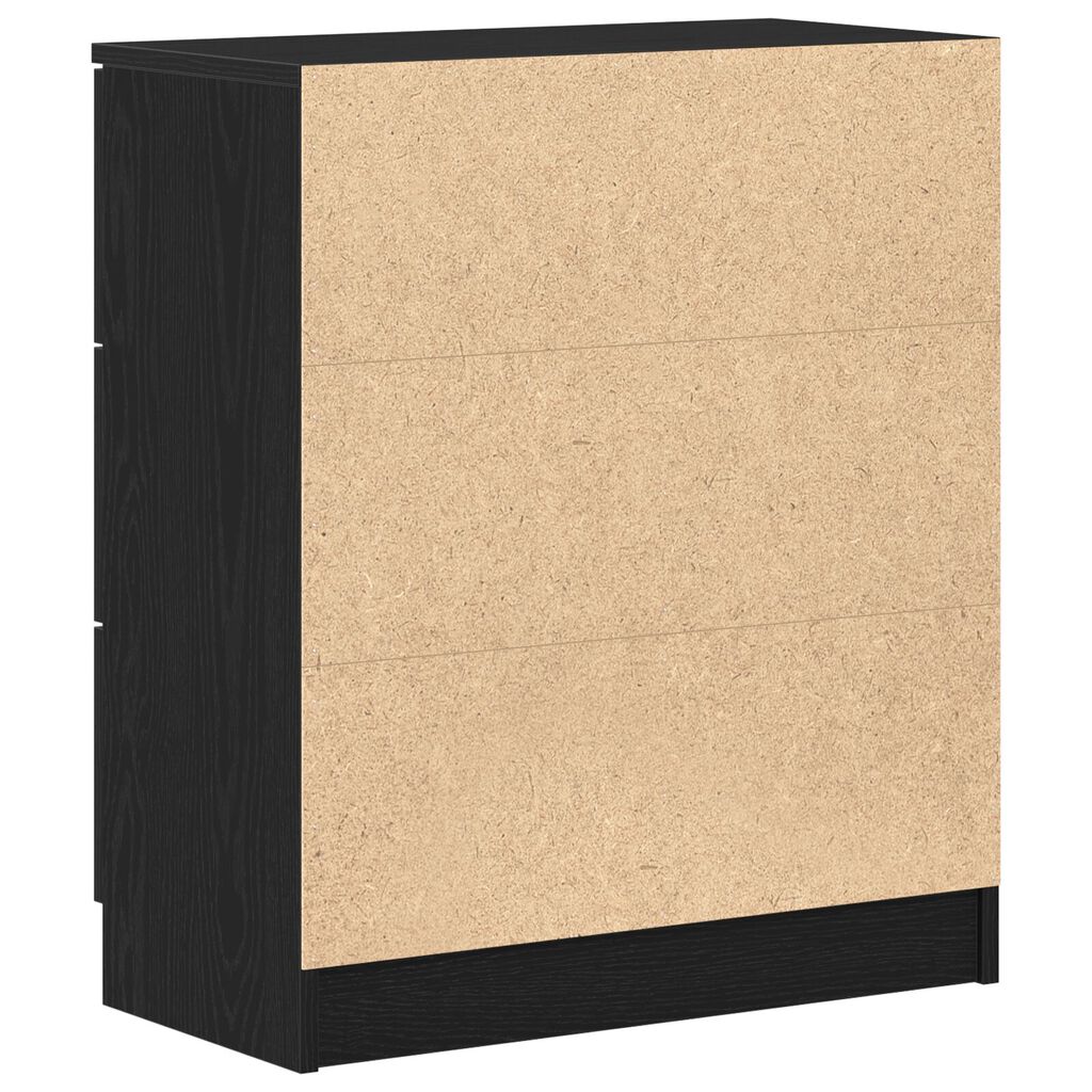 vidaXL Μαύρος Διπλωμένος Μπουφές 60x30x70 εκ. Κατασκευασμένος από Επεξεργασμένο Ξύλο