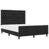 vidaXL &Kappa;&rho;&epsilon;&beta;ά&tau;&iota; &mu;&epsilon; &epsilon;&lambda;&alpha;&tau;ή&rho;&iota;&alpha; &mu;&epsilon; &kappa;&epsilon;&phi;&alpha;&lambda;ά&rho;&iota; &Mu;&alpha;ύ&rho;&omicron; 140 x 200 cm &Beta;&epsilon;&lambda;&omicron;ύ&delta;&omicron;