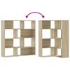 vidaXL Βιβλιοθήκη Γωνιακή 4 Επ. Sonoma Δρυς 85x85x140 εκ Επεξ. Ξύλο
