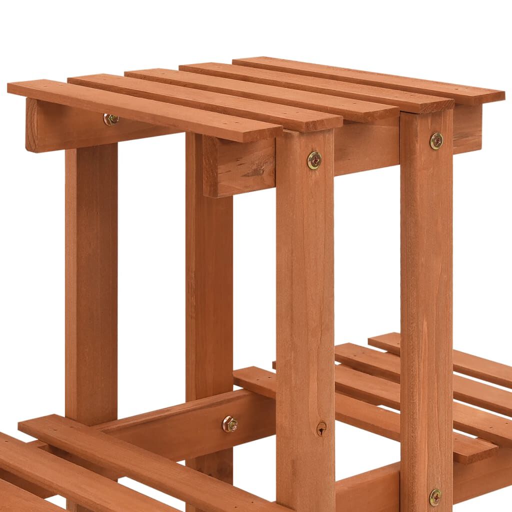 vidaXL Ραφιέρα Φυτών 83 x 25 x 132 εκ. από Μασίφ Ξύλο Ελάτης