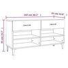 vidaXL Παπουτσοθήκη Γκρι Sonoma 102x35x55 εκ. από Επεξεργασμένο Ξύλο
