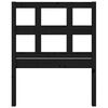 vidaXL Κεφαλάρι Κρεβατιού Μαύρο 80,5x4x100 εκ. από Μασίφ Ξύλο Πεύκου