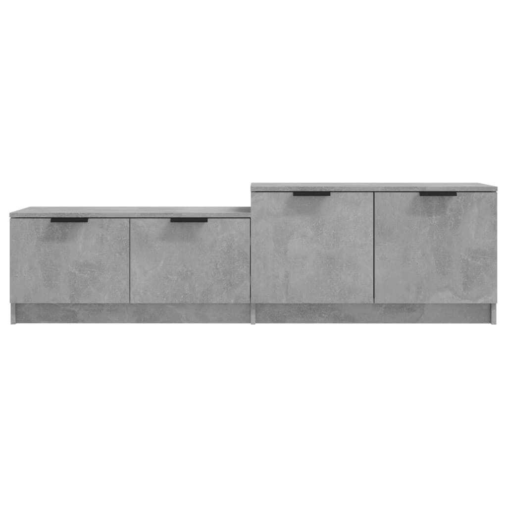 vidaXL Έπιπλο Τηλεόρασης Γκρι Σκυροδέματος 158,5x36x45 εκ. Επεξ. Ξύλο