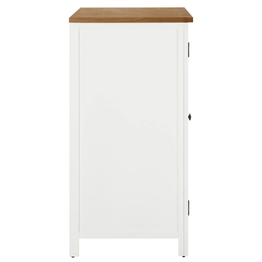 vidaXL Ντουλάπι με Συρτάρια 76 x 52 x 105 εκ. από Μασίφ Ξύλο Δρυός