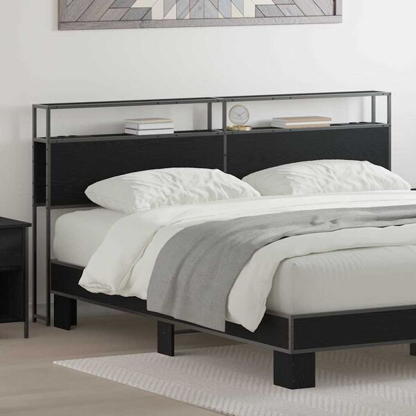 vidaXL &Kappa;&epsilon;&phi;&alpha;&lambda;ά&rho;&iota; &Alpha;&pi;&omicron;&theta;ή&kappa;&eta;&sigmaf; &mu;&epsilon; &rho;ά&phi;&iota; &Mu;&alpha;ύ&rho;&eta; &delta;&rho;&upsilon;&sigmaf; 200 cm &Epsilon;&pi;&epsilon;&xi;&epsilon;&rho;&gamma;&alpha;&sigma;&mu;έ&nu;&omicron; &xi;ύ&lambda;&omicron;