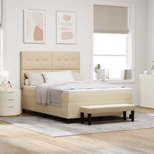 vidaXL &Kappa;&rho;&epsilon;&beta;ά&tau;&iota; &mu;&epsilon; &epsilon;&lambda;&alpha;&tau;ή&rho;&iota;&alpha; &mu;&epsilon; &sigma;&tau;&rho;ώ&mu;&alpha; &Kappa;&rho;&epsilon;&mu; 140 x 200 cm ύ&phi;&alpha;&sigma;&mu;&alpha;