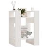 vidaXL Βιβλιοθήκη/Διαχωριστικό Χώρου Λευκό 41x35x57 εκ. Μασίφ Πεύκο