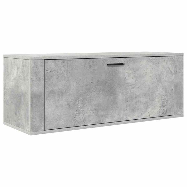 vidaXL Παπουτσοθήκη Γκρι Σκυροδέματος 100x35x38 εκ. Επεξεργασμένο Ξύλο