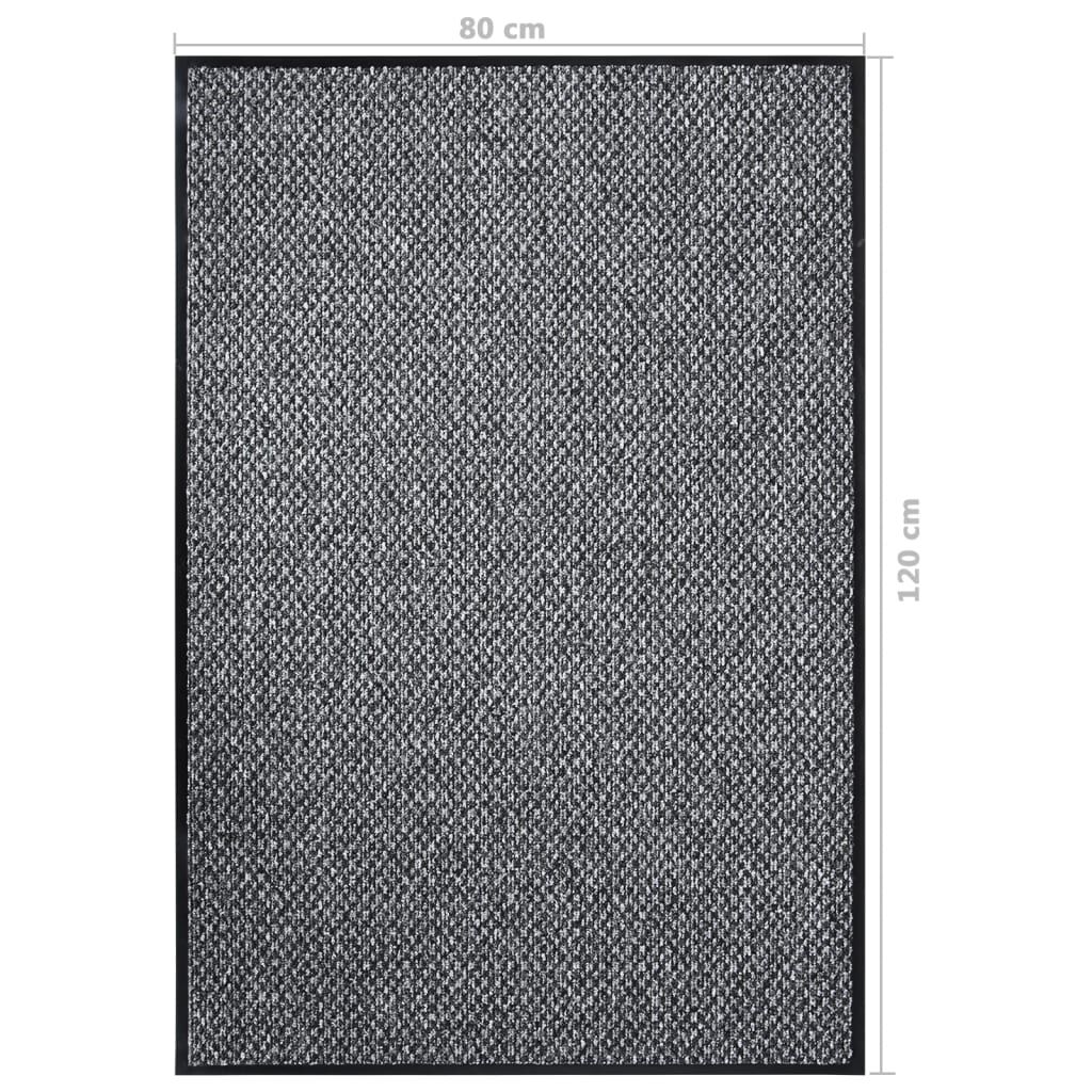 vidaXL Πατάκι Εισόδου Γκρι 80 x 120 εκ.