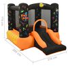 Happy Hop Φουσκωτό Τραμπολίνο με Τσουλήθρα 210 x 280 x 170 εκ. από PVC