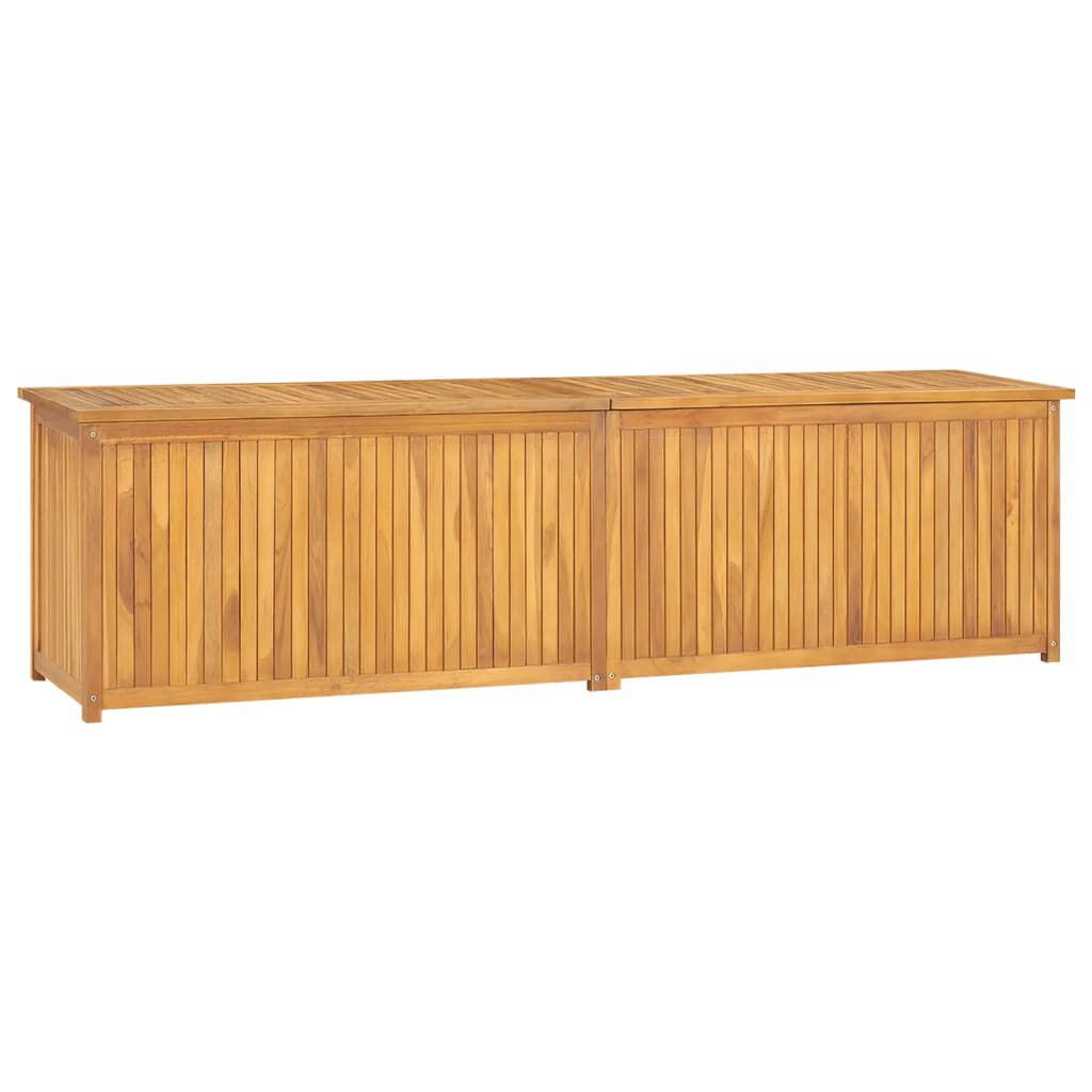 vidaXL Μπαούλο Κήπου 200 x 50 x 55 εκ. από Μασίφ Ξύλο Teak