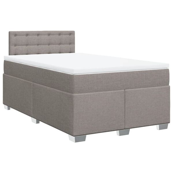 vidaXL &Kappa;&rho;&epsilon;&beta;ά&tau;&iota; Boxspring &mu;&epsilon; &Sigma;&tau;&rho;ώ&mu;&alpha; Taupe 120x200 &epsilon;&kappa;. &Upsilon;&phi;&alpha;&sigma;&mu;ά&tau;&iota;&nu;&omicron;