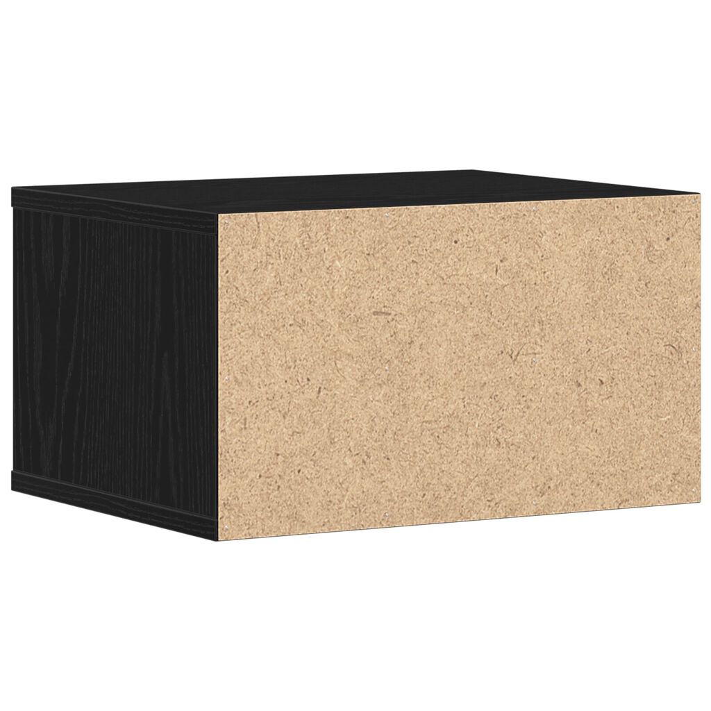 vidaXL Σταντ Εκτυπωτή Μαύρη Δρυς 40x32x22,5 cm Κατασκευασμένο Ξύλο