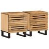 vidaXL &Kappa;&omicron;&mu;&omicron;&delta;ί&nu;&alpha; 2 &tau;&epsilon;&mu;. 40 x 34 x 46 &epsilon;&kappa;. &Alpha;&kappa;&alpha;&tau;έ&rho;&gamma;&alpha;&sigma;&tau;&omicron; &Mu;&alpha;&sigma;ί&phi; &Xi;ύ&lambda;&omicron; &Mu;ά&nu;&gamma;&kappa;&omicron;