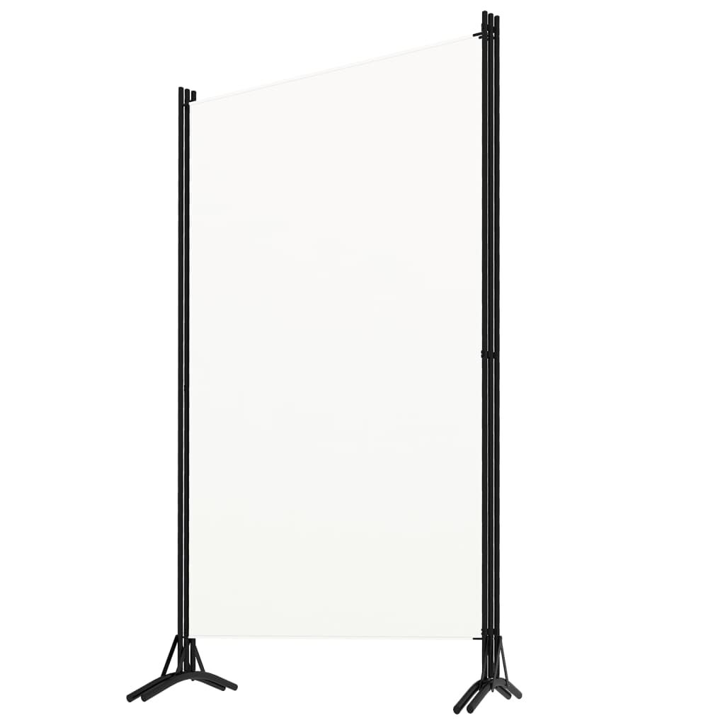 vidaXL Διαχωριστικό Δωματίου με 3 Πάνελ Λευκό 260 x 180 εκ. Υφασμάτινο