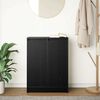 vidaXL Sideboard Μαύρη βελανιδιά 57x34x76 cm Κατασκευασμένο ξύλο