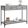 vidaXL Τραπέζι Κονσόλα Γκρι Sonoma 100x34,5x75 εκ. Επεξεργασμένο Ξύλο