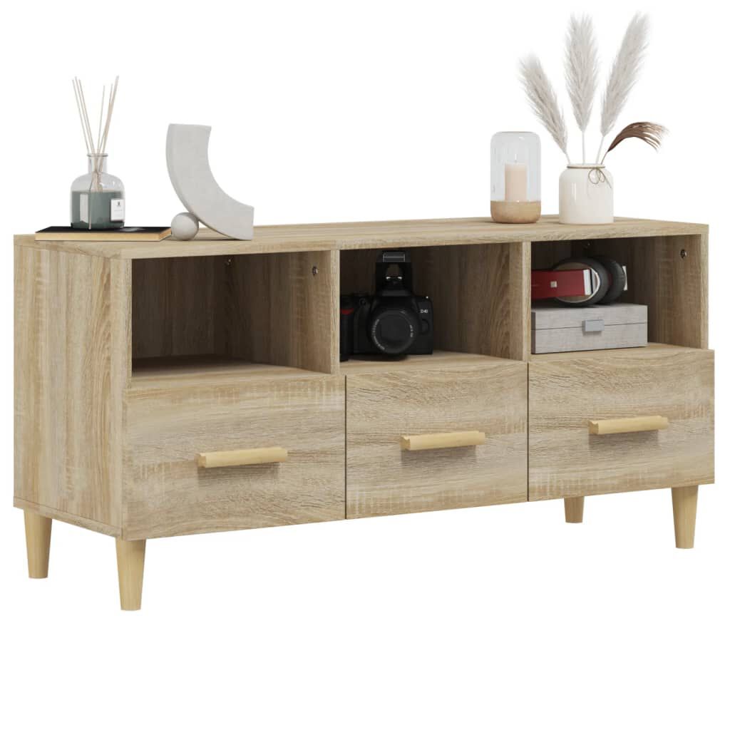vidaXL Έπιπλο Τηλεόρασης Sonoma Δρυς 102 x 36 x 50 εκ. Επεξεργ. Ξύλο