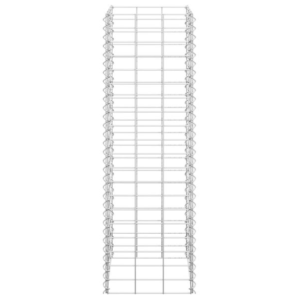vidaXL Συρματοκιβώτια-Γλάστρες Υπερυψ. 3 τεμ. 30x30x100εκ. Σιδερένιες