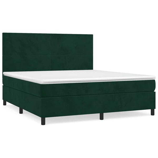vidaXL &Kappa;&rho;&epsilon;&beta;ά&tau;&iota; Boxspring &mu;&epsilon; &Sigma;&tau;&rho;ώ&mu;&alpha; &Sigma;&kappa;&omicron;ύ&rho;&omicron; &Pi;&rho;ά&sigma;&iota;&nu;&omicron; 160x200&epsilon;&kappa;. &Beta;&epsilon;&lambda;&omicron;ύ&delta;&iota;&nu;&omicron;