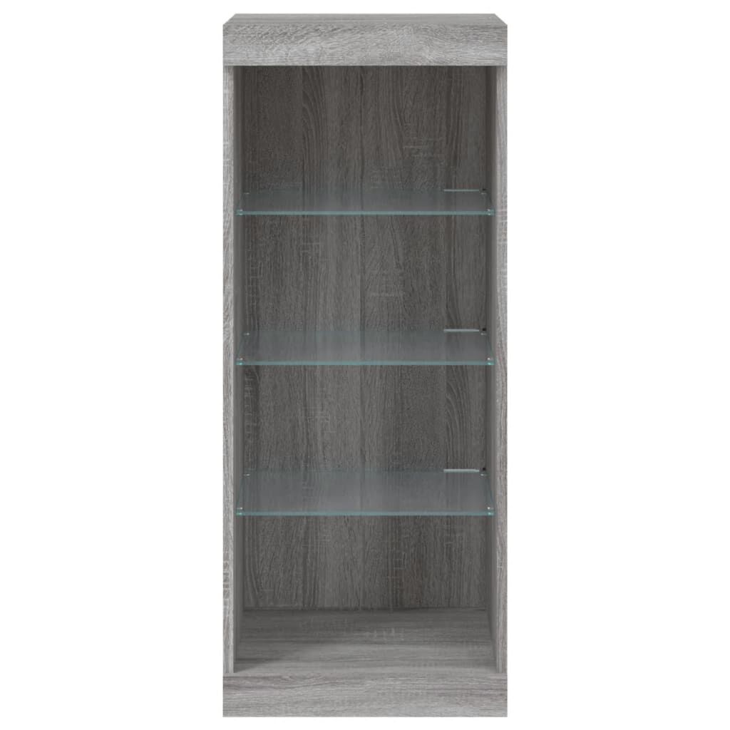 vidaXL Μπουφές με LED Γκρι Sonoma 41 x 37 x 100 εκ.