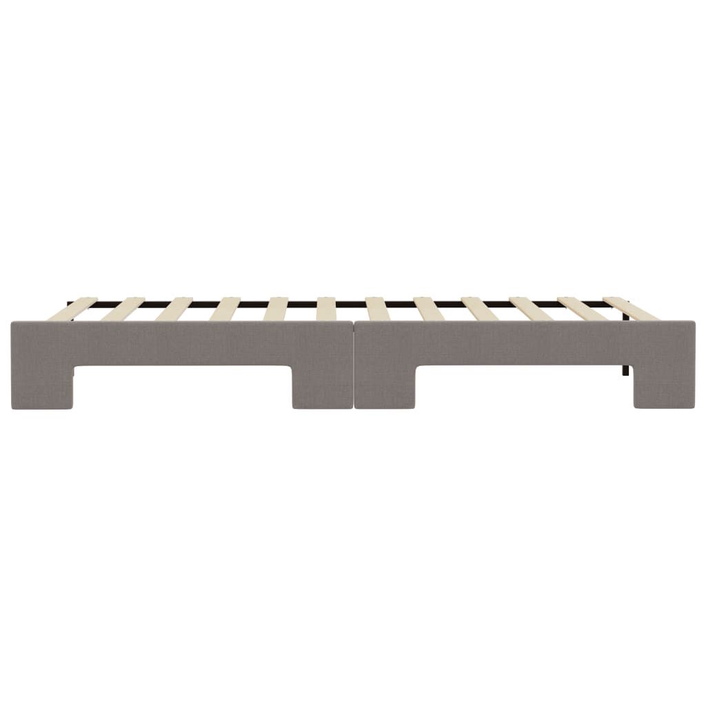 vidaXL Καναπές Κρεβάτι Συρόμενος Taupe 80 x 200 εκ. Υφασμάτινος