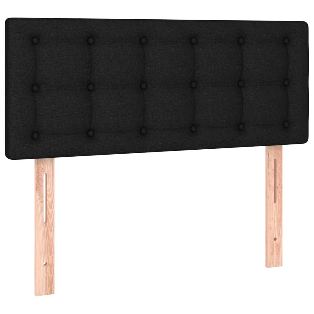 vidaXL Κεφαλάρι Κρεβατιού Μαύρο 90x5x78/88 εκ. Υφασμάτινο
