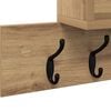vidaXL Τοίχου Κρεμάστρα με ράφι artisan δρυς 100 x 12 x 43.5 εκ