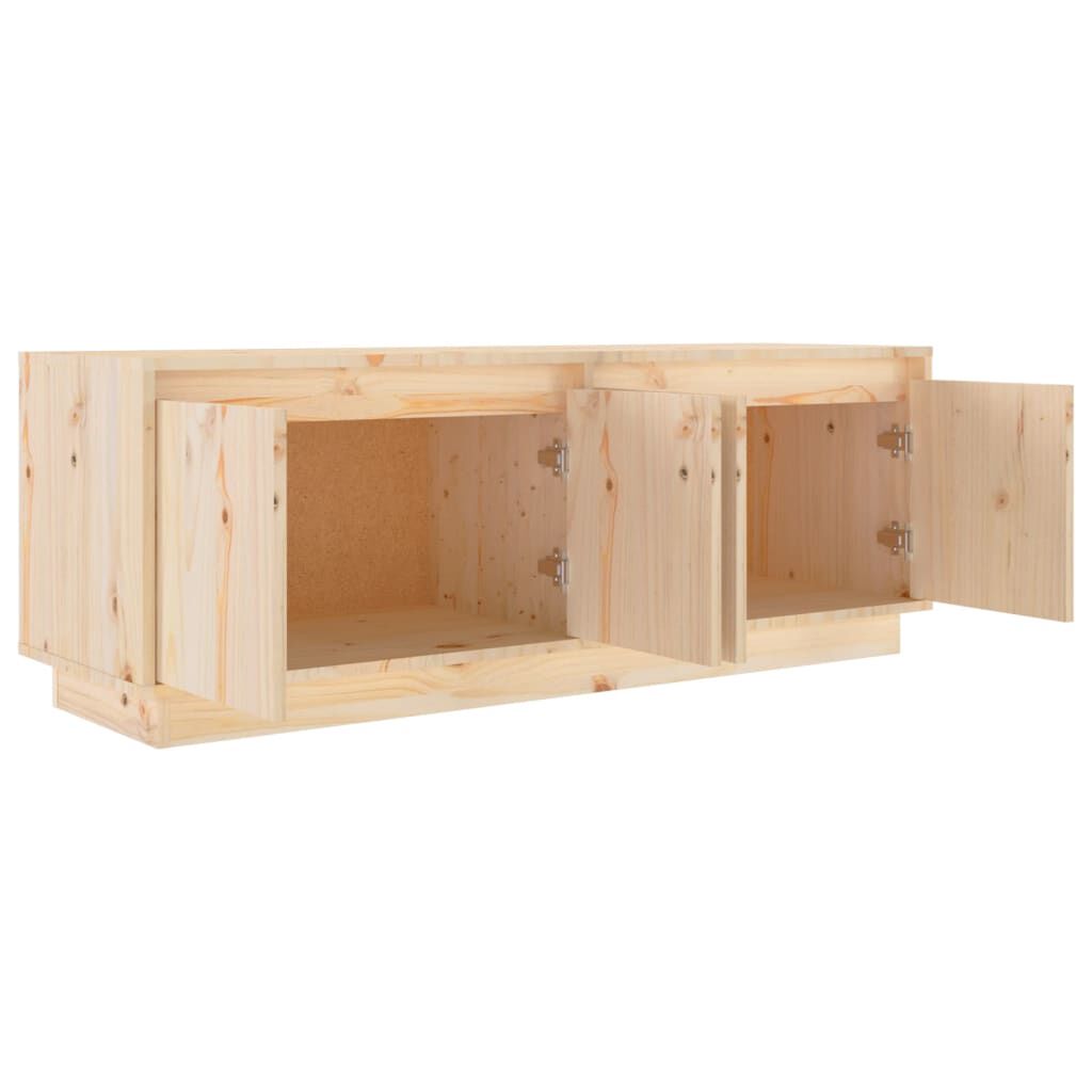 vidaXL Έπιπλο Τηλεόρασης 110 x 34 x 40 εκ. από Μασίφ Ξύλο Πεύκου